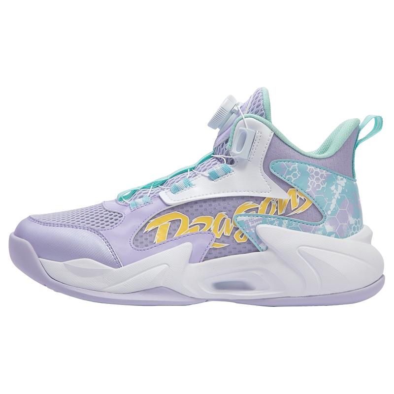 XTEP特步儿童高帮文化篮球鞋2024夏季运动鞋女大童透气女孩休闲鞋