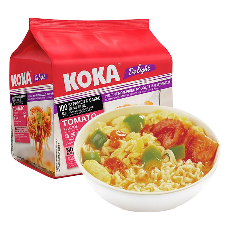 KOKA 可口 番茄味 非油炸快熟拉面 85g*4包