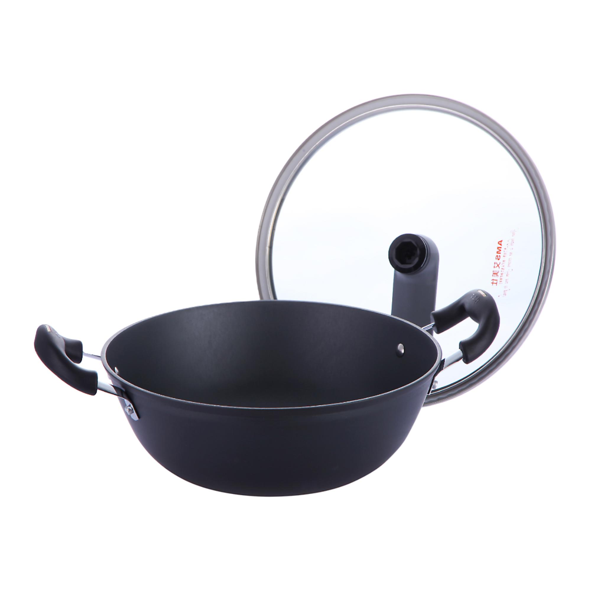 AMS Art 艾美仕 AZH3263 双副柄加深闷烧铸铁炖锅 32cm