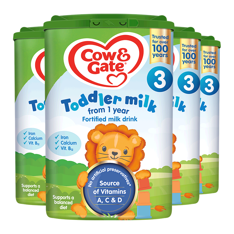 英国牛栏三段奶粉正品进口奶粉800g*4罐荷兰配方宝宝奶粉