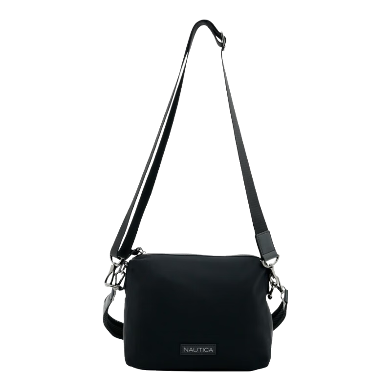 NAUTICA诺帝卡背包通勤出游户外斜挎包单肩包10601009 黑色