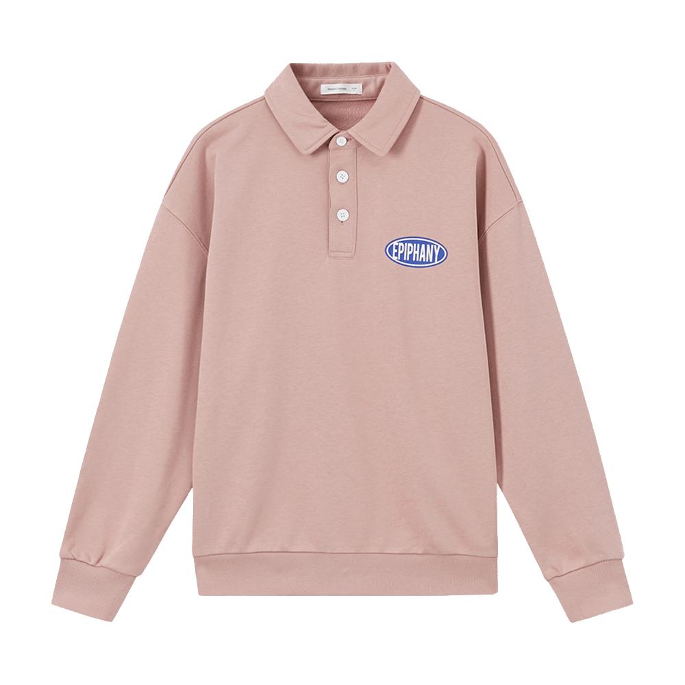 春季卫衣男热销单品时尚polo翻领三粒扣宽松长袖男士卫衣