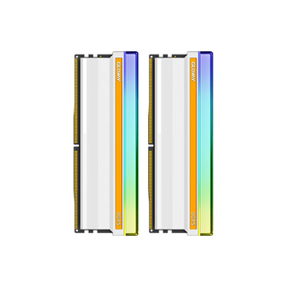 GLOWAY 光威 神策RGB系列 DDR5 7200MHz RGB 台式机内存 灯条 白色 32GB 16GBx2