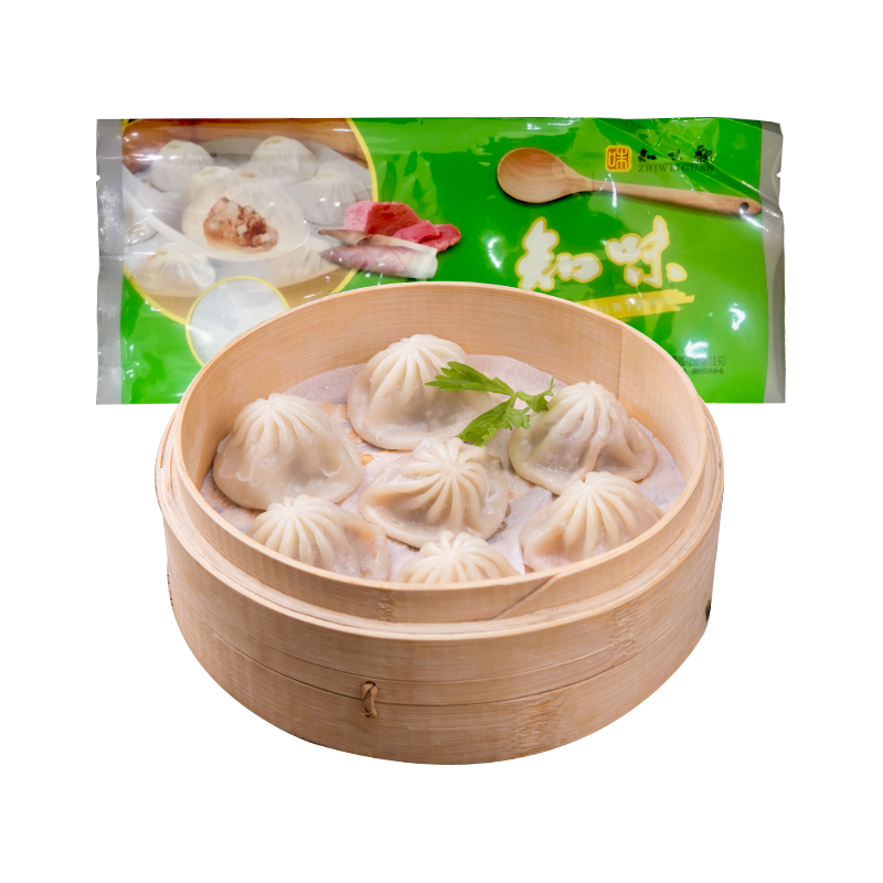 知味观 笋丁猪肉小笼包 中华灌汤小笼包子早餐半成品速冻500g20只