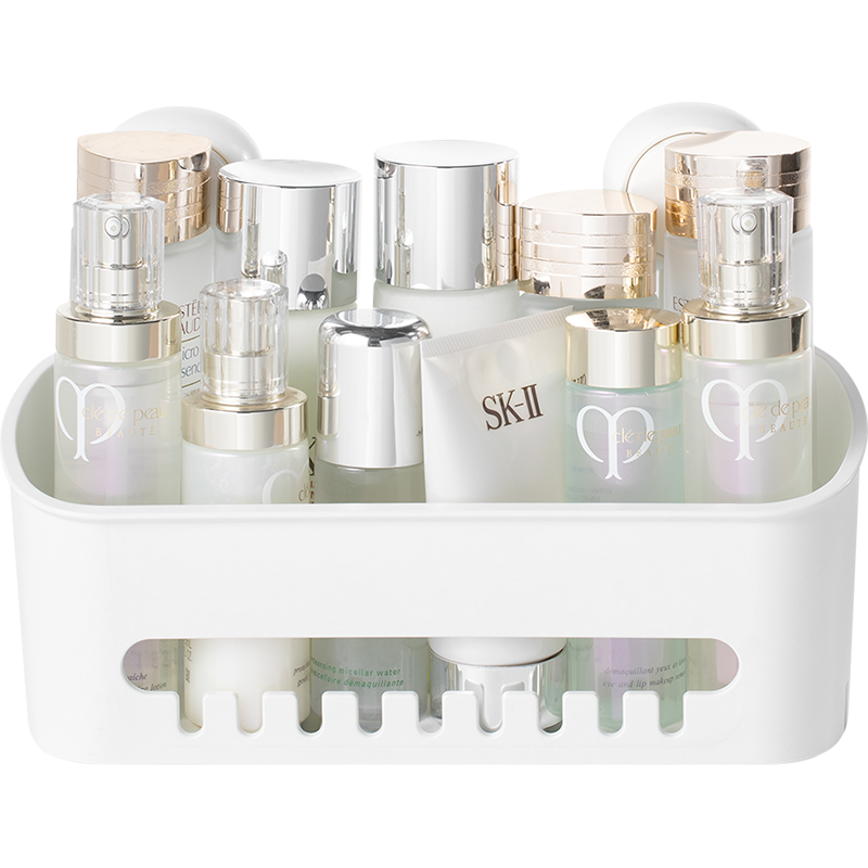 太力 吸盘卫生间置物架免打孔壁挂式浴室收纳架免打孔阳台置物架1个装