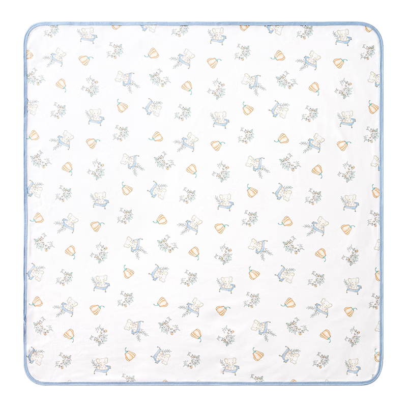 十月结晶婴儿包单夏季薄款初生新生婴儿包被纯棉夏天抱被产房用品 纯棉单层85*85