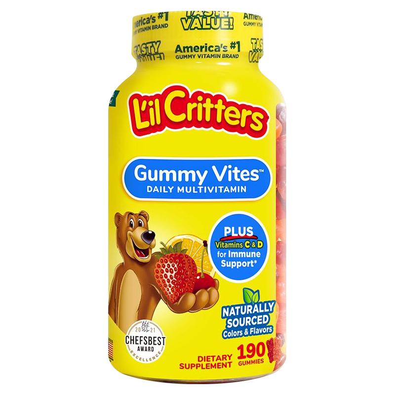L'il Critters 丽贵 儿童维生素C+锌小熊软糖