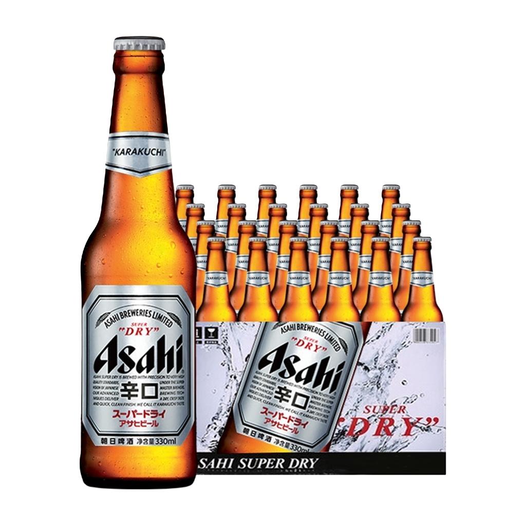朝日啤酒 整箱330ml*24小瓶/630ml*12瓶装 全麦辛口 