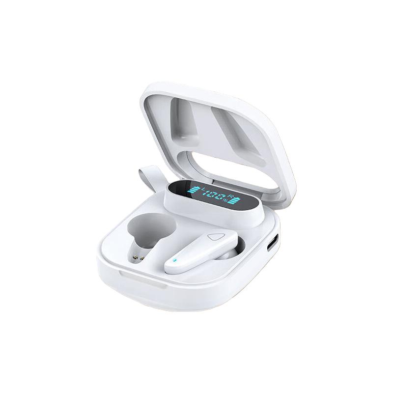  aigo/爱国者 ENC降噪 蓝牙耳机  有线充电 Type-C 白色