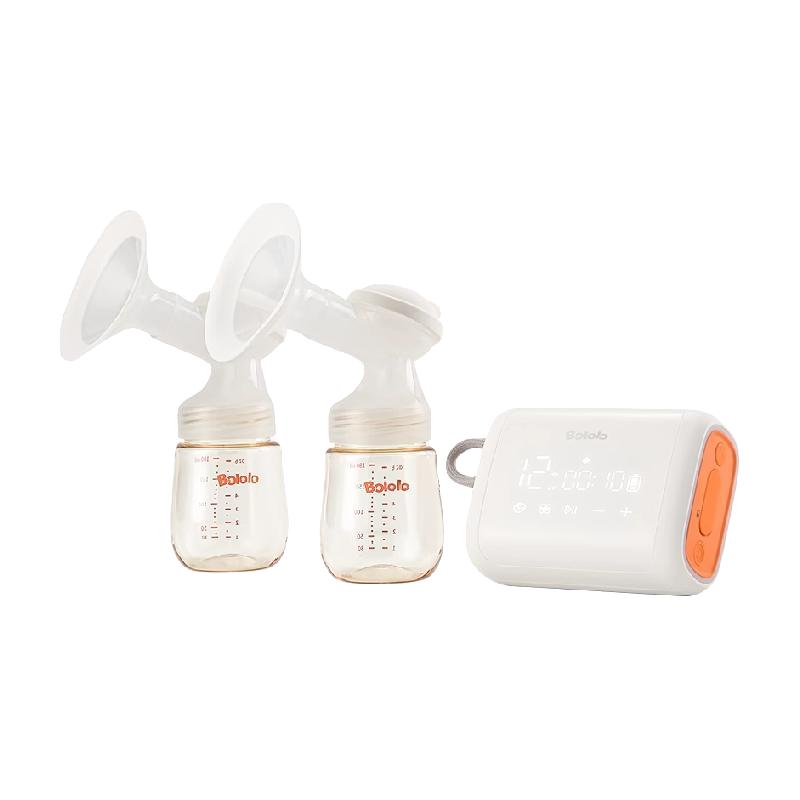 Bololo 波咯咯 双边电动吸奶器微震按摩母乳全自动免手扶挤奶器吸乳器静音