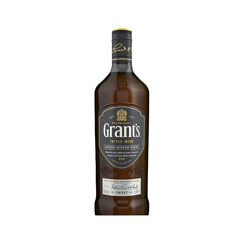 好来喜 格兰 Grant's（grant‘s）洋酒 格兰 Grant's威 苏格兰 Grant's威士忌 英国进口 口粮酒 三桶陈酿清雅泥煤