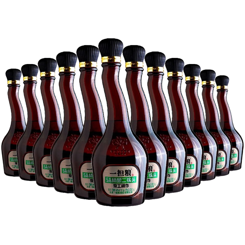 一担粮  5A精酿北京二锅头“怒放的生命”白酒41度褐色清香型470ml*12瓶