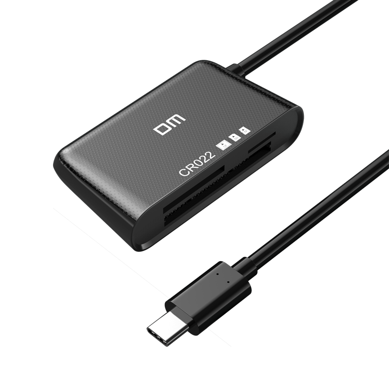 DM 大迈 CR022多功能三合一读卡器 Type-C高速读写 支持TF/SD/CF等手机卡相机卡