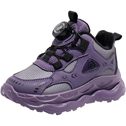 【冬季运动鞋】选纽扣加绒保暖老爹鞋男女童二棉短绒跑步鞋