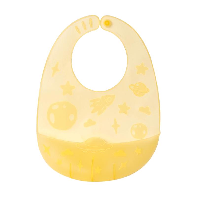 busybear宝宝吃饭围兜硅胶防水超软婴儿辅食饭兜儿童小孩围嘴