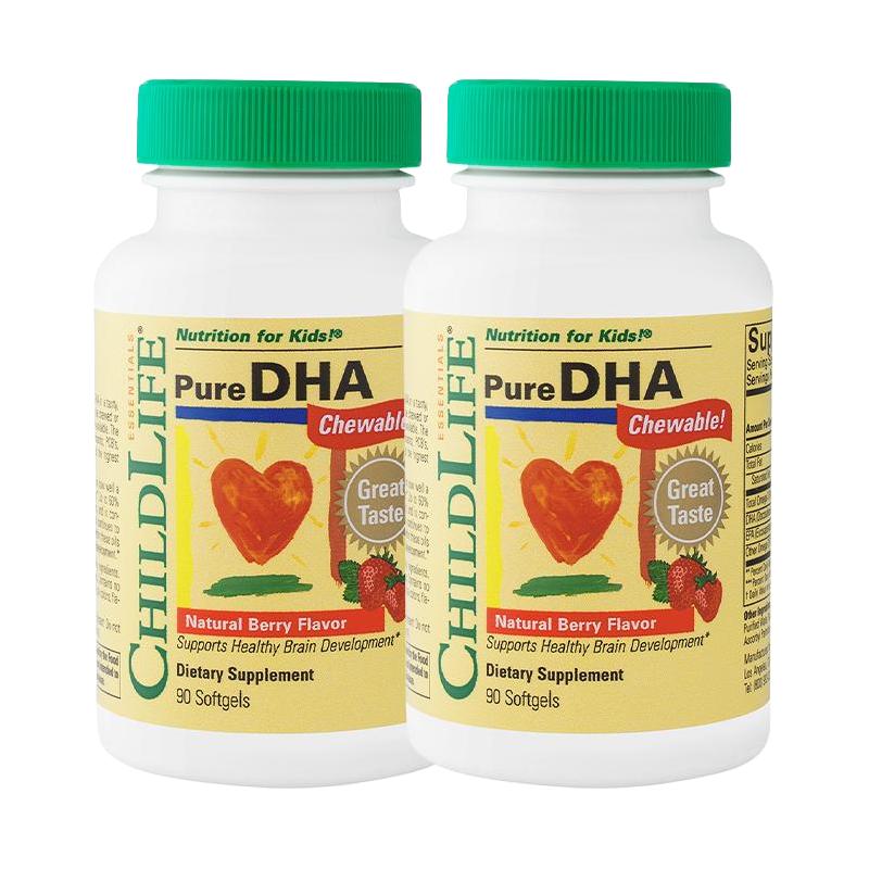 CHILDLIFE 小金珠 DHA鱼肝油胶囊 草莓味