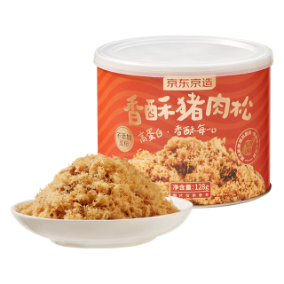 京东京造 香酥猪肉松128g 高端无添加剂无豆粉儿童老人辅食拌饭零食烘焙