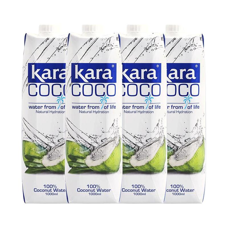 佳乐Kara 椰汁水 1L*4瓶