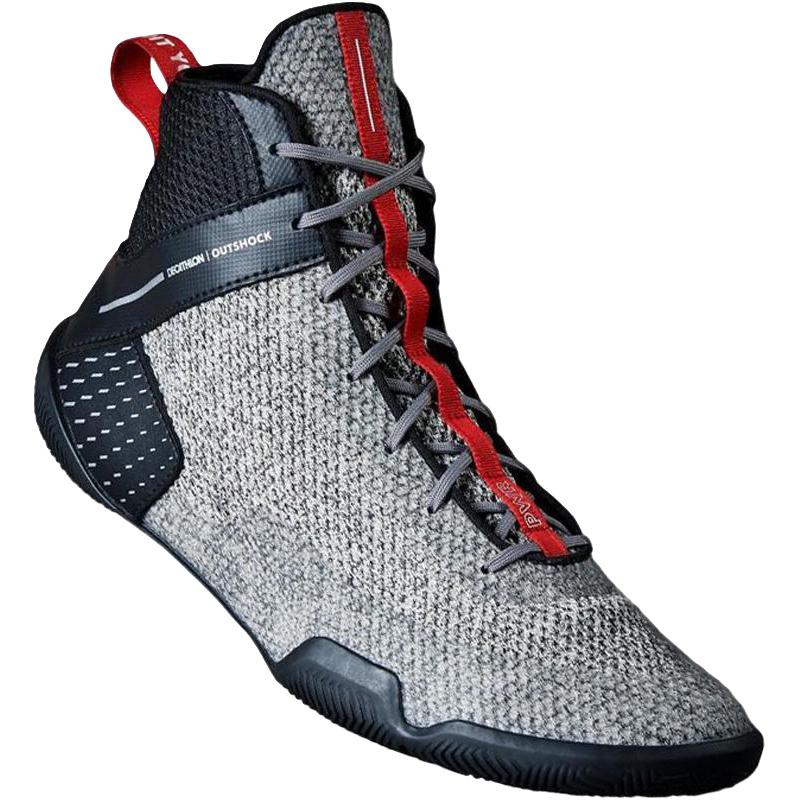 DECATHLON 迪卡侬 ECATHLON 迪卡侬 拳击鞋男搏击高帮健身房格斗训练摔跤靴专业女散打鞋子BOXA