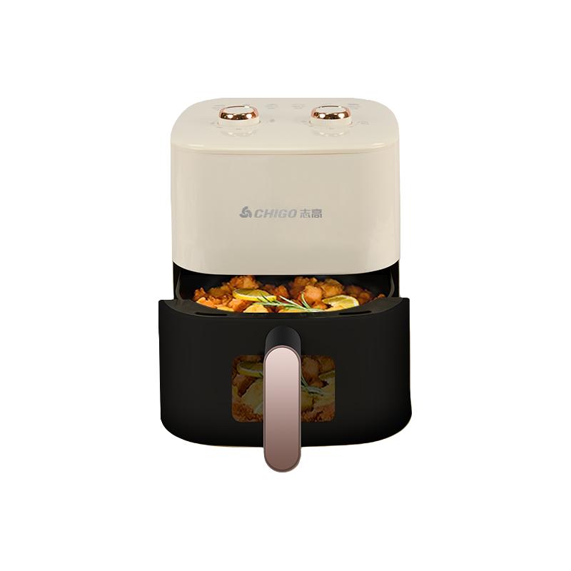 志高05双旋钮空气炸锅家用多功能大容量电烤箱高颜值低脂薯条
