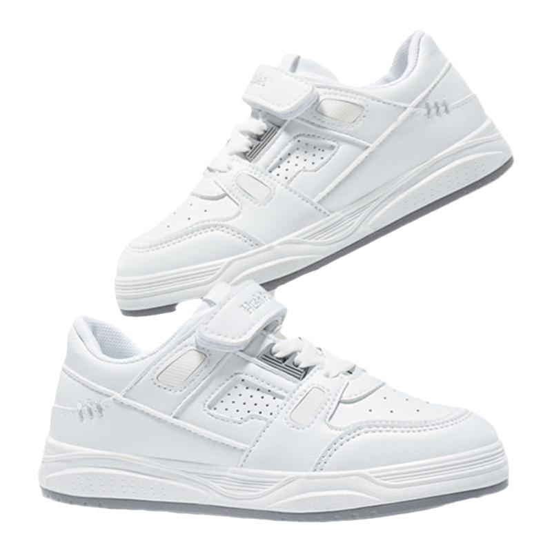 暇步士童鞋儿童运动鞋女童鞋小软底防滑板鞋小白鞋