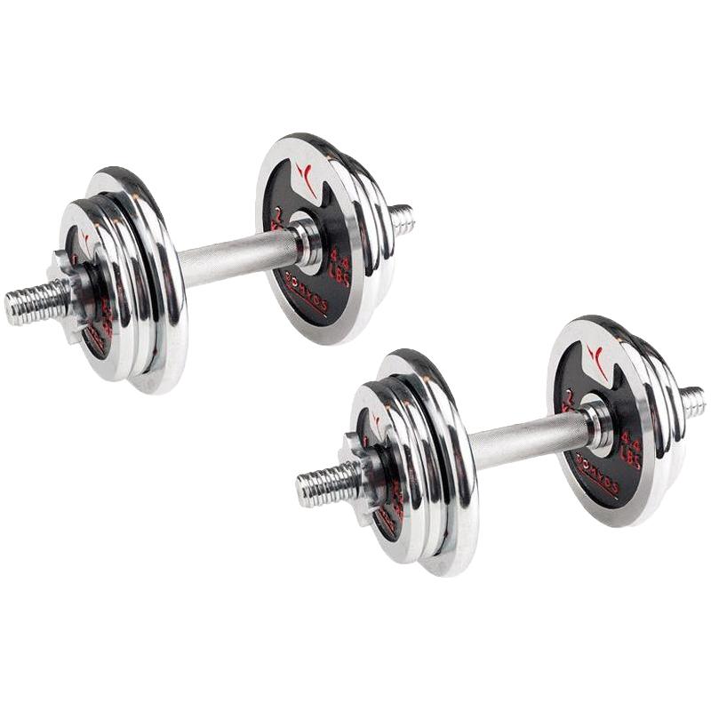 DECATHLON 迪卡侬 哑铃男士健身家用女士可调节重量铸铁套装杠铃健身器材ENY3