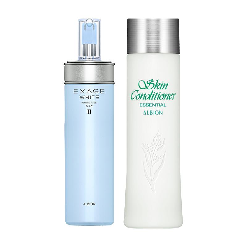 ALBION 澳尔滨 护肤套装 (爽肤精萃液+清新焕白渗透乳)