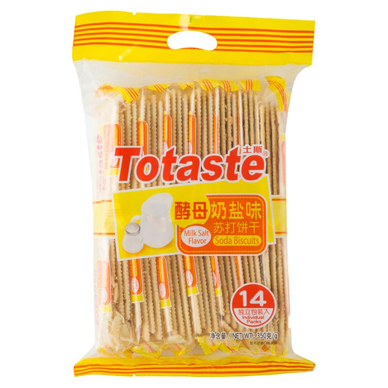 Totaste 土斯 酵母奶盐味苏打饼干咸味350g早代餐孕妇粗粮健康零食