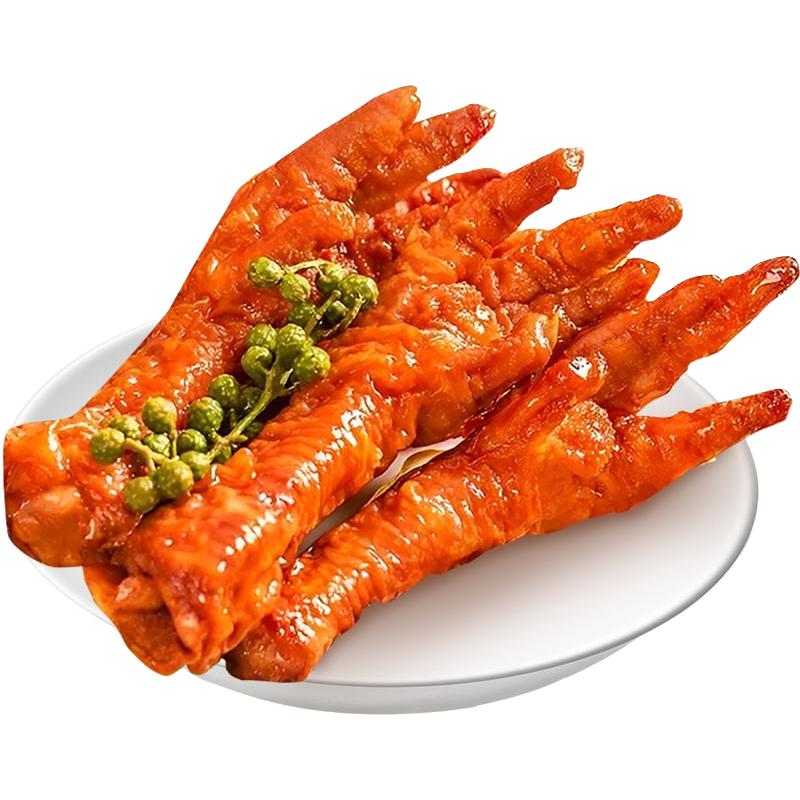 板牙妹妹 虎皮鸡爪零食香辣卤香虎皮凤爪熟食鸡脚卤鸡爪夜宵充饥下酒菜小吃
