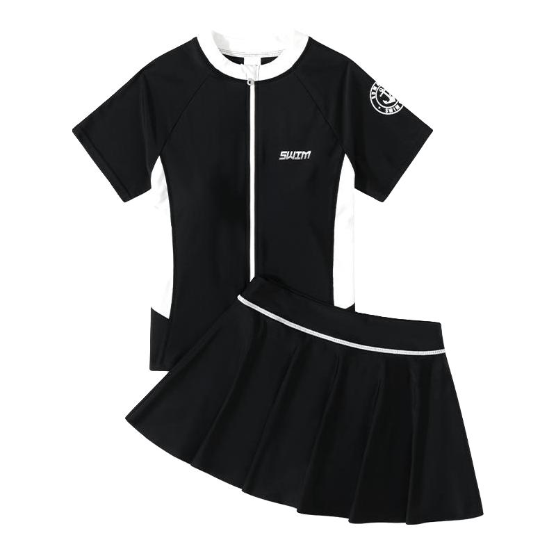 分体泳衣女2025高级感游泳馆微胖女孩遮肉显瘦泡温泉泳装