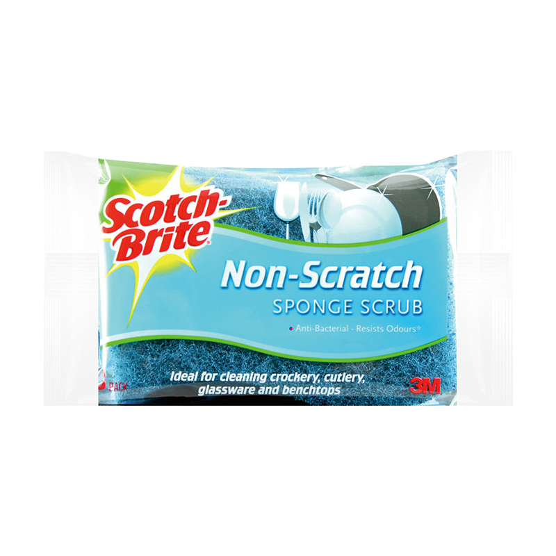 3M 思高天然木浆棉防刮擦百洁布3片装 快速吸水xj