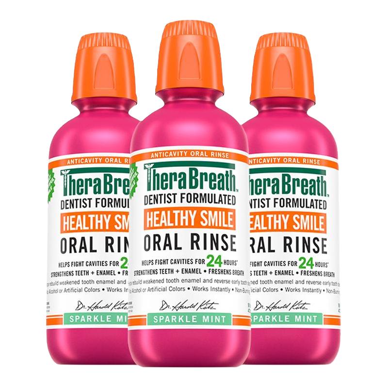 TheraBreath 凯斯博士预防防蛀漱口水清新口气持久留香无酒精温和
