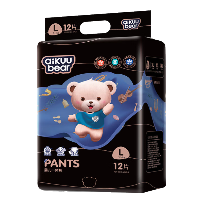 名典泰迪【源头直发】弱酸拉拉裤L12片【9-12kg】尿不湿超薄透气