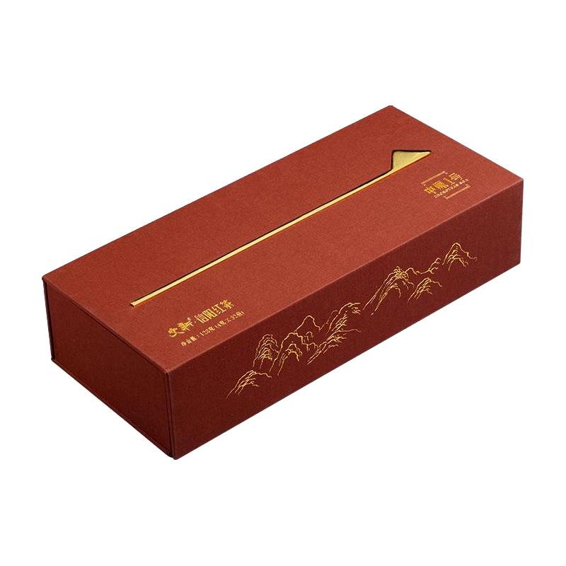 文新信阳红茶茶叶特级工夫红茶花果香中原一号128g年货礼盒装