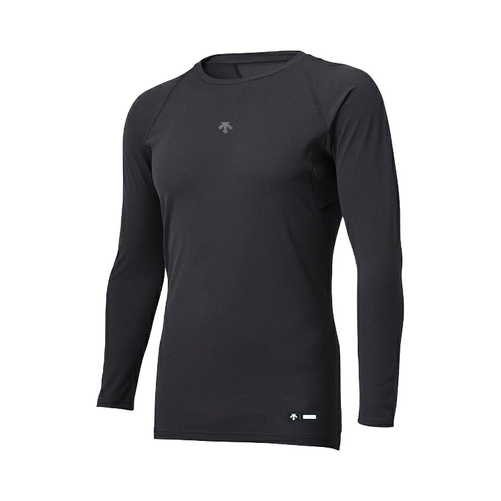DESCENTE 圆领长袖内衣 棒球和垒球修身内衣 DB5SUD20M-B