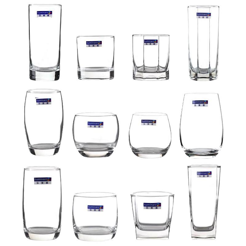 Luminarc 乐美雅 玻璃杯牛奶早餐杯家用耐热喝水茶杯喝牛奶专用杯果汁饮料杯