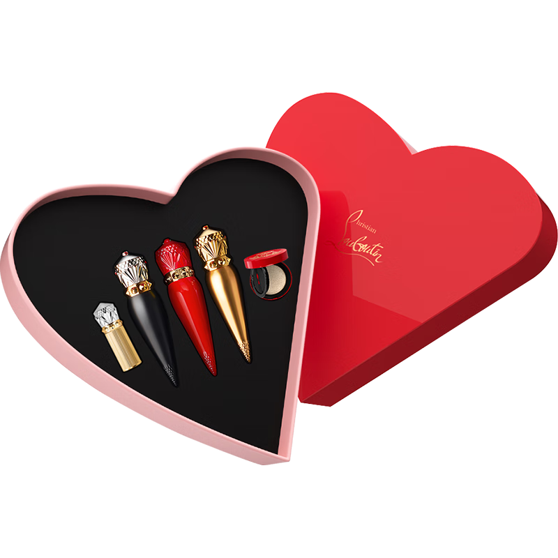 路铂廷（Christian Louboutin）CL女王权杖唇膏三支礼盒萝卜丁口红圣诞