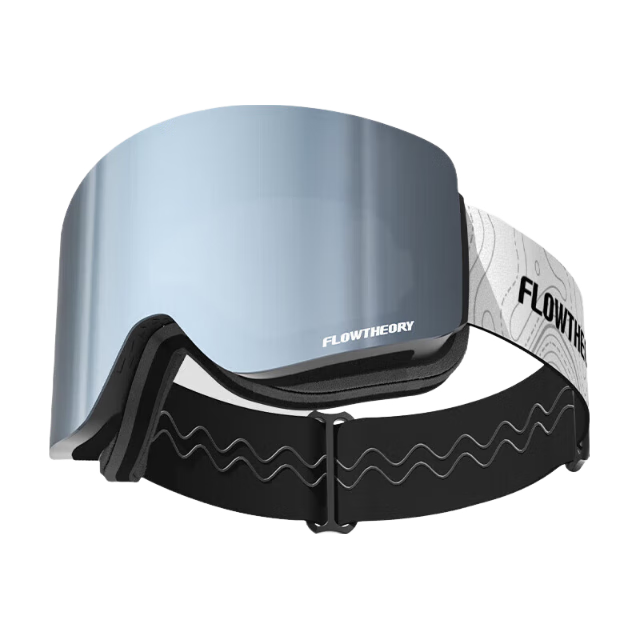 Flow Theory滑雪镜双层防雾防风磁吸镀膜滑雪眼镜男女滑雪装备护目镜 星空银
