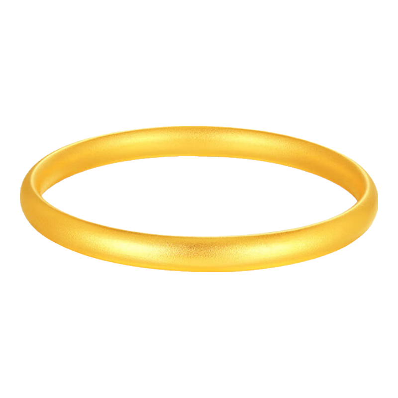谢瑞麟手镯古法素圈泥鳅背手镯金镯子送女友老婆圣诞节生日礼物计价 古法泥鳅背手镯58圈口约40.2克