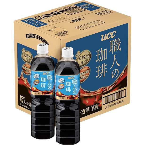  UCC/悠诗诗 低糖 浓香咖啡饮料  【家庭装】低糖职人咖啡900ml*12