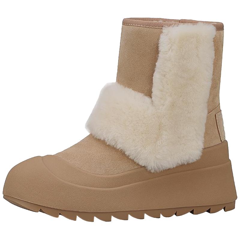 NOOWA设计师厚底雪地靴女2024冬季皮毛一体户外保暖防滑棉靴