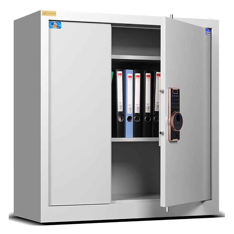 虎牌(TIGER)电子保密柜档案柜资料柜单节指纹密码锁钢制保险柜办公柜文件柜94厘米