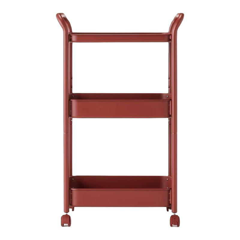 无印良品MUJI 钢管推车架 金属置物架整理收纳架手推车客厅多功能