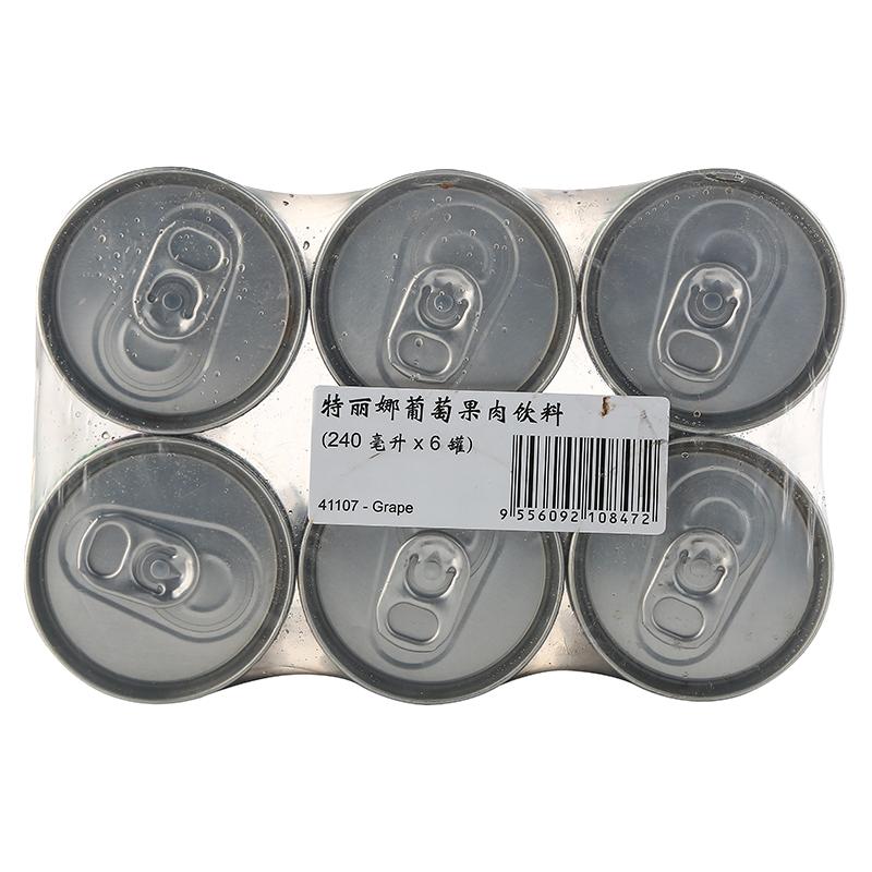 DReena 特丽娜 葡萄果肉饮料 240ml*6罐