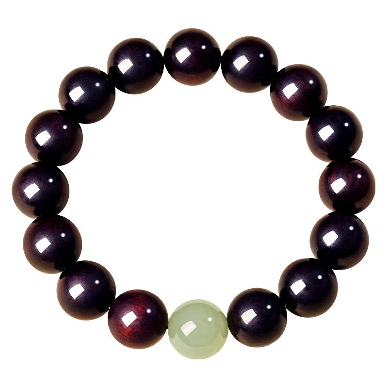 宫里小叶紫檀手串男士天然真品檀木文玩手链