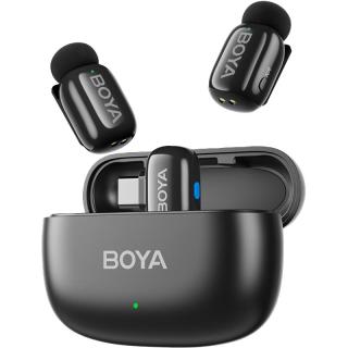 BOYA mini2迷你麦克风 无线夹领式直播降噪小专业收音录音器