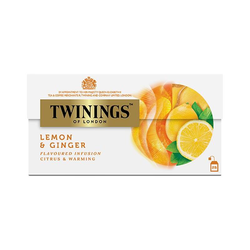 TWININGS 川宁 柠檬干姜茶花草茶25片 英国进口柠檬姜茶花草茶茶包