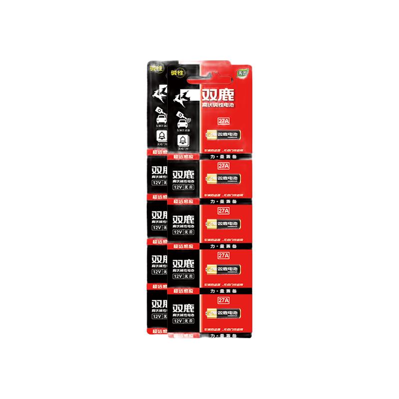双鹿 27A 12V 27Ah 碱性电池 5节装