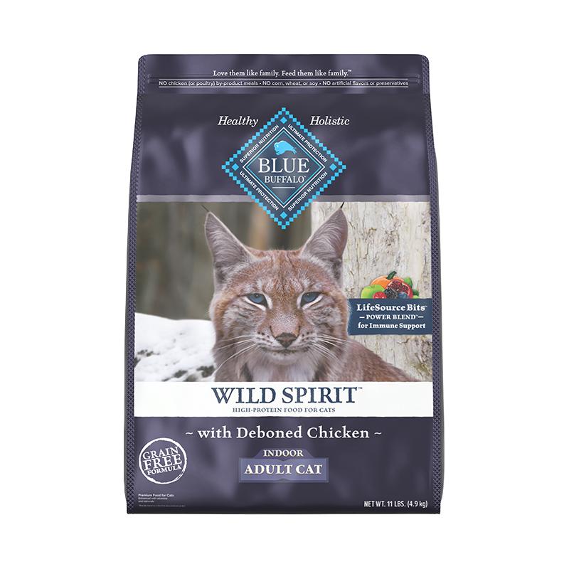  Blue Buffalo/蓝馔 高蛋白增肥无谷防软便 成猫粮