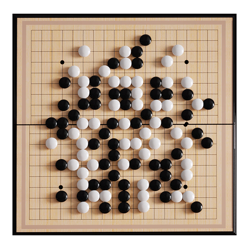 乐智由我磁性磁石棋类玩具便携式围棋五子棋折叠棋盘儿童亲子互动游戏桌游